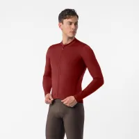 dres s dlouhým rukávem CASTELLI Espresso Thermal 2 Jersey Garnet dres s dlouhým rukávem CASTELLI Espresso Thermal 2 Jersey Garnet