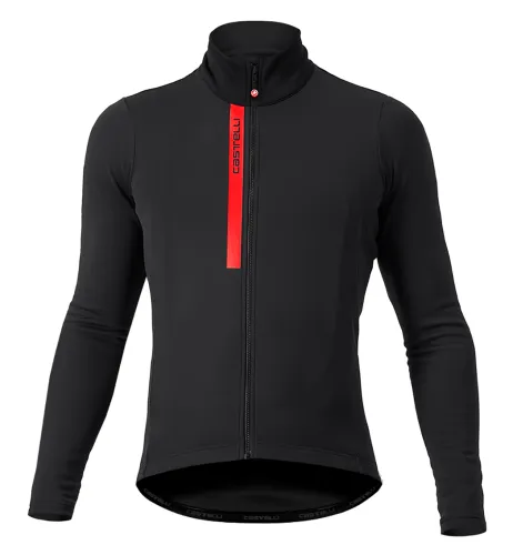dres s dlouhým rukávem Castelli Entrata Thermal Jersey Light Black/Red