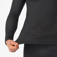 triko s dlouhým rukávem Castelli Merino Seamless Baselayer Black (2)