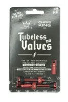 ventilek Peaty's x Chris King MK2 Tubeless Valves - 42mm - Red (1)
