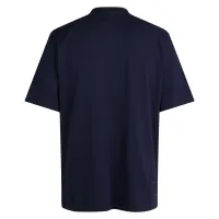 tričko RAPHA Men’s Cotton Logo T-Shirt Dark Navy/High-Vis Pink (1)