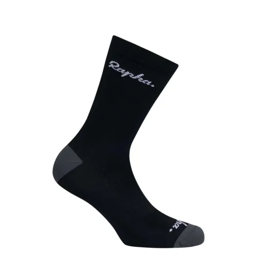 ponožky RAPHA Logo Socks Black/Dark Grey