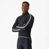 bunda CASTELLI Ultra Rain Cape Black/Silver Reflex bunda CASTELLI Ultra Rain Cape Black/Silver Reflex