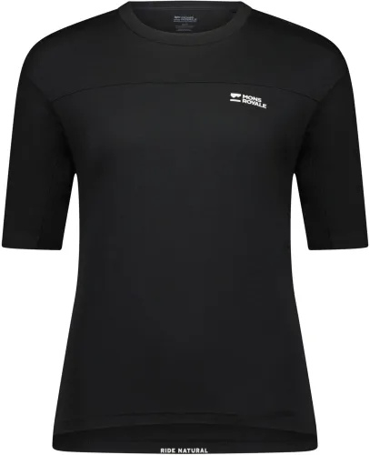 dámský volný dres MONS ROYALE Diversion Merino Bike Jersey Black