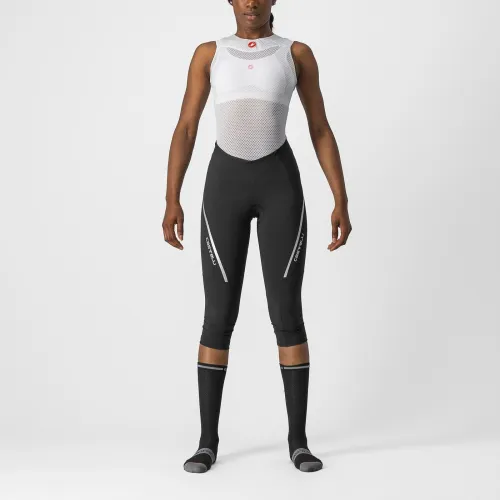 dámské kalhoty 3/4 bez laclu Castelli Velocissima 3 Black/Silver