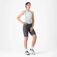 dámské kraťasy s laclem Castelli Prima 2 DT Bibshort Dark Gray/Pool Blue (5)