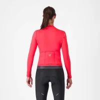 dámský dres s dlouhým rukávem Castelli Espresso Thermal W Jersey Hibiscus/Dark Gray (1)