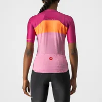 dámský dres Castelli Aero Pro Pink/Coral Flash-Magenta (1)