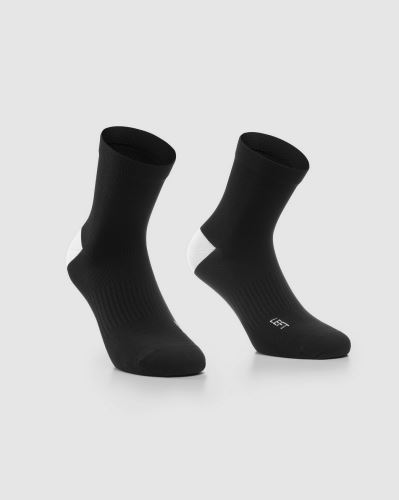 ponožky ASSOS ESSENCE Socks Low - Twin Pack - Black Series