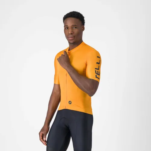 dres CASTELLI Entrata Apex Jersey Vivid Orange/Twilight Blue