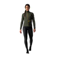 dámská bunda Castelli Go W Jacket Military Green/Fiery Red/Saffron (6)