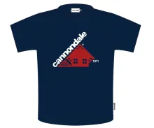 tričko Cannondale T-SHIRT HERITAGE BLU/RED