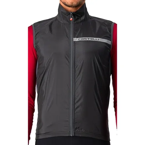 vesta Castelli Squadra Stretch Vest Light Black/Dark Gray