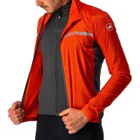 bunda Castelli Squadra Stretch Jacket Fiery Red/Dark Gray (3)