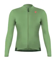 dres s dlouhým rukávem Castelli Espresso Thermal Jersey Green Pepper/Deep Green