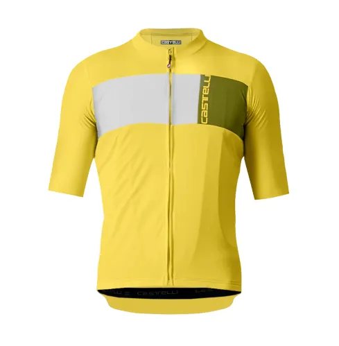dres Castelli Prologo 7 Jersey Passion Fruit/Ivory-Avocado Gr
