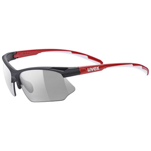 brýle UVEX Sportstyle 802 Vario Black/Red/White Smoke
