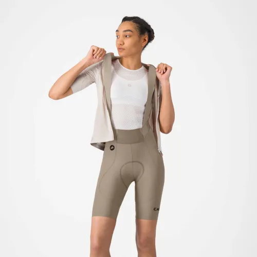 dámské kraťasy CASTELLI Espresso 2 W DT Bibshort Clay