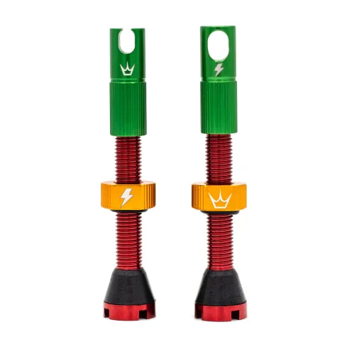 ventilek Peaty's x Chris King MK2 Tubeless Valves - 42mm - Rasta
