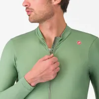 dres s dlouhým rukávem Castelli Espresso Thermal Jersey Green Pepper/Deep Green (3)