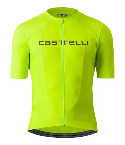 dres Castelli Prologo Lite Jersey Electric Lime/Deep Green