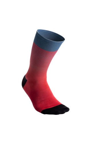 ponožky 7MESH Fading Light Sock - 7.5" Unisex Cherry