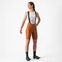 dámské kraťasy s laclem Castelli Espresso W DT Bibshort Mocha (2)
