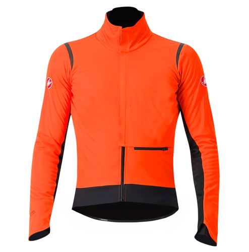 bunda Castelli Alpha Doppio RoS Jacket Red Orange/Black Reflex-Black
