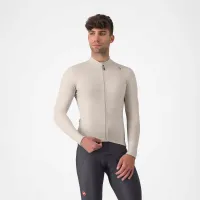 dres s dlouhým rukávem Castelli Espresso Thermal Jersey Clay/Dark Gray (2)