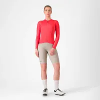 dámský dres s dlouhým rukávem Castelli Espresso W Long Sleeve Jersey Hibiscus/Dark Gray (5)