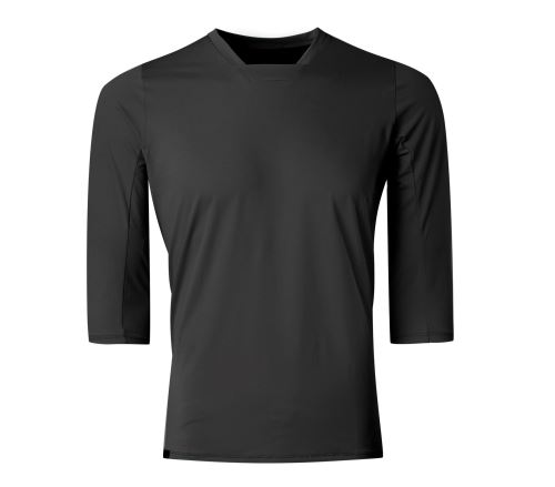volný dres dres 7MESH Optic Shirt 3/4 Men's Black