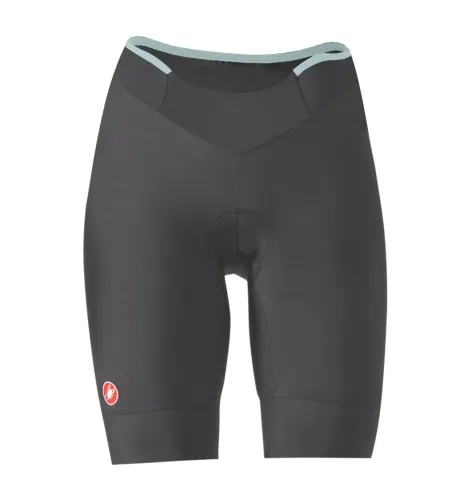 dámské kraťasy bez laclu Castelli Prima 2 Short Dark Gray/Pool Blue