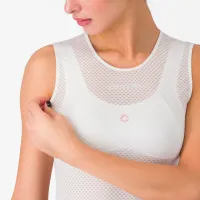 dámské spodní triko bez rukávu CASTELLI Pro Mesh W Sleeveless White (2)