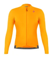 dres s dlouhým rukávem Castelli Espresso Thermal Jersey Vivid Orange/Dark Gray dres s dlouhým rukávem Castelli Espresso Thermal Jersey Vivid Orange/Dark Gray