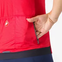dámský dres Castelli Espresso  W Jersey Hibiscus/Dark Gray (4)