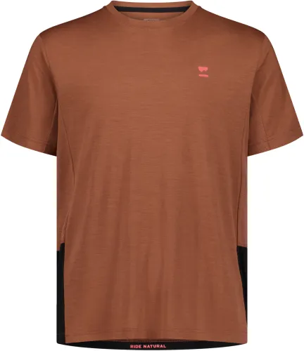 volný dres MONS ROYALE Tarn Merino T-Shirt Cinnamon / Black