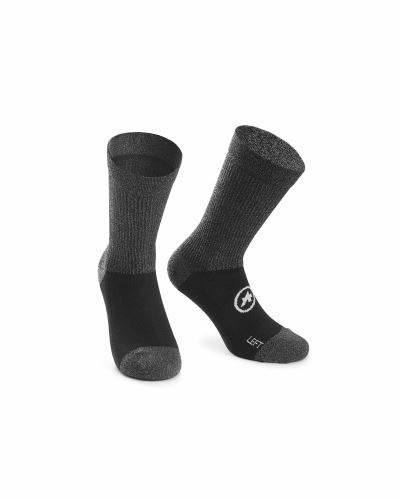 ponožky ASSOS TRAIL Socks Black Series
