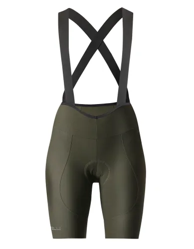 dámské kraťasy s laclem Castelli Espresso W DT Bibshort Deep Green