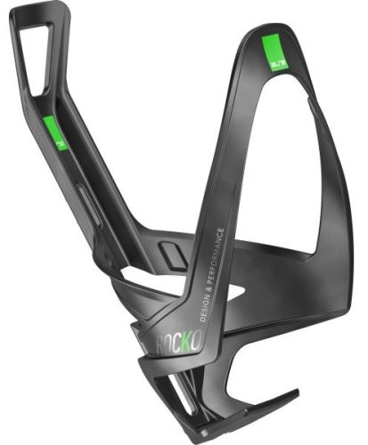 košík Elite Rocko Carbon černý matný/zelený