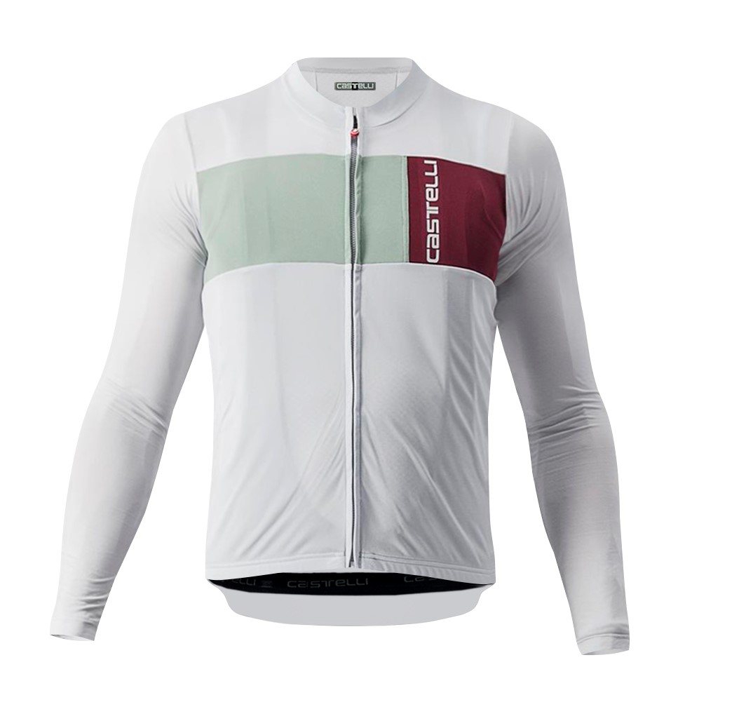 Castelli Prologo 7 Long Sleeve Jersey Black Silver White - S