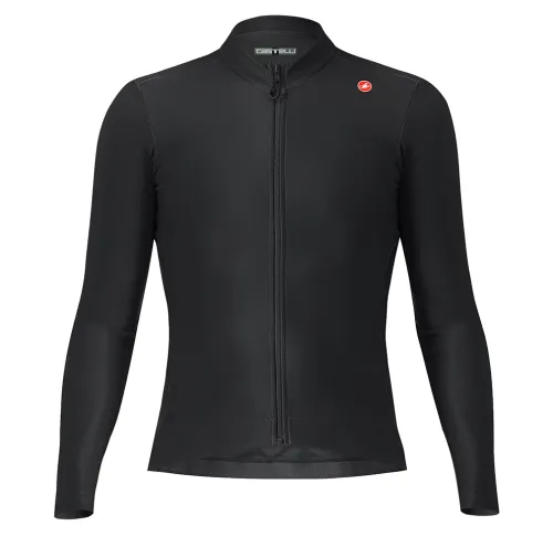 dres s dlouhým rukávem Castelli Espresso Thermal Jersey Light Black