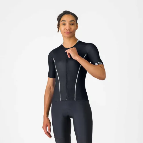 dámský dres CASTELLI Anima Flow Jersey Black/White