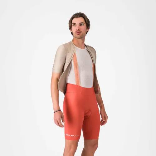 kraťasy CASTELLI Espresso 2 Bibshort Paprika