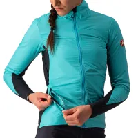 dámská bunda Castelli Unlimited W Puffy Jacket Turquoise/Black-Light Gray (4)