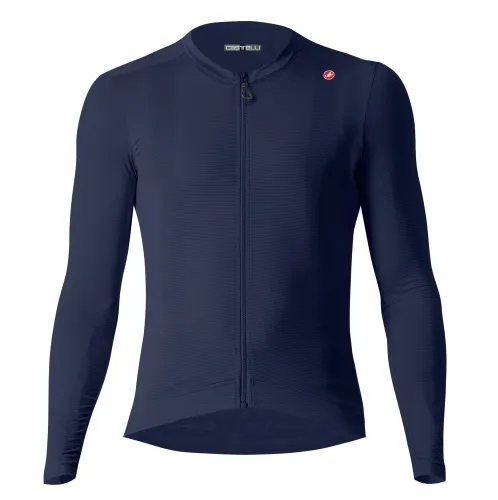 dres s dlouhým rukávem Castelli Espresso LS Jersey Belgian Blue/Silver Moon