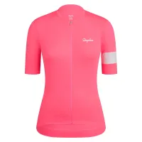 dámský dres RAPHA Women's Core Lightweight Jersey High-Vis Pink/White