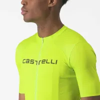 dres Castelli Prologo Lite Jersey Electric Lime/Deep Green (4)
