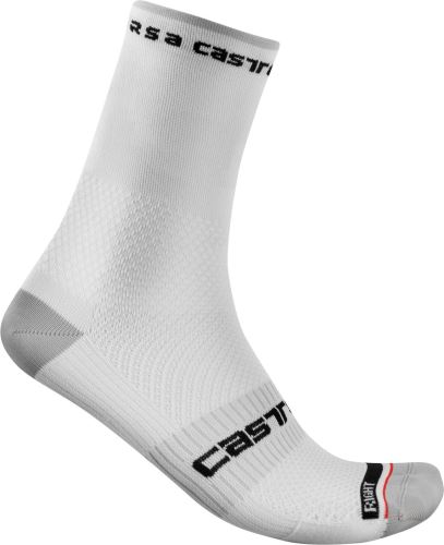 ponožky Castelli Rosso Corsa Pro 15 White