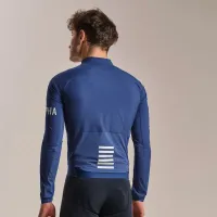 bunda RAPHA Men's Pro Team Lightweight Wind Jacket Fossil Blue/White (3)