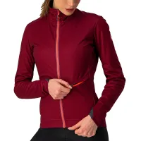 dámská bunda Castelli Go W Jacket Bordeaux/Brilliant Pink (2)